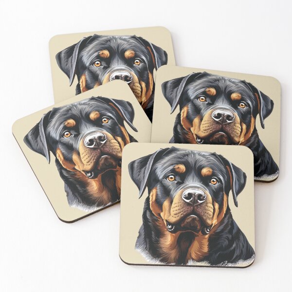 Item preview, Powerful Joy: Happy Rottweiler Portrait designed and sold by MYK-Printing.