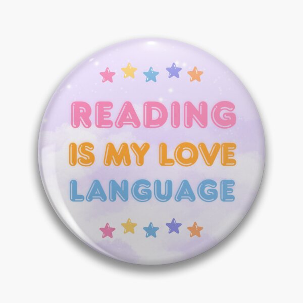 Item preview, Reading Is My Love Language – Pastel Bookish Sticker designed and sold by EnchantedGremlinLoot.