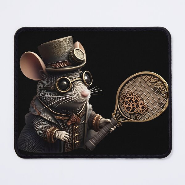 Item preview, Steampunk tennis playing mouse designed and sold by RickGoulet.