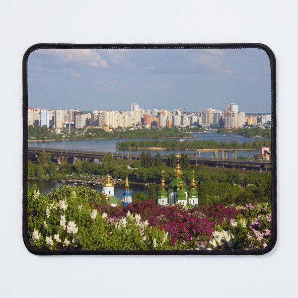 Item preview, Blooming Lilacs and Vydubychi Monastery Domes, Kyiv, Ukraine designed and sold by Maryna Gumenyuk.
