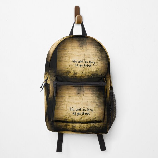 Item preview, Life Ain't As Long As Ya Think – Grungy Brick Wall Street Art designed and sold by Michael van der Hoorn.