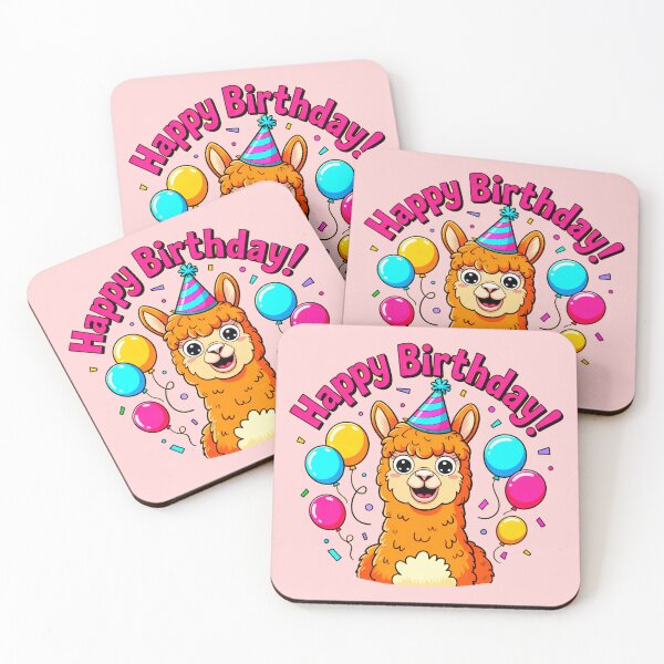 Item preview, Happy Birthday Party Llama designed and sold by SteezeeStore.
