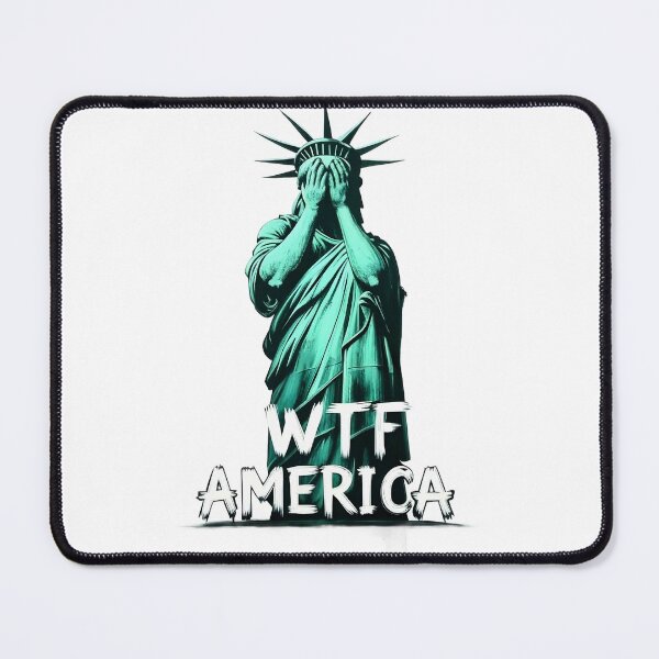 Item preview, Lady Liberty's Epic Facepalm: WTF America?! designed and sold by GL!TCH LAB.