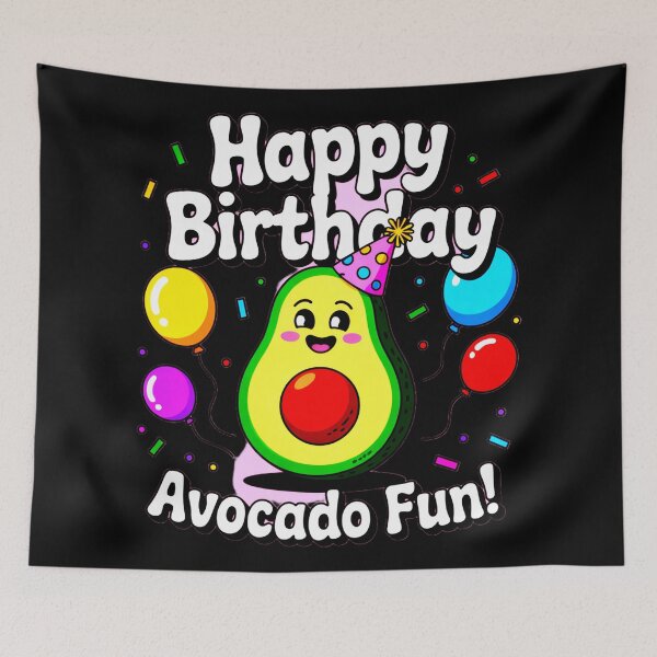 Item preview, Happy Birthday Avocado Fun designed and sold by SteezeeStore.