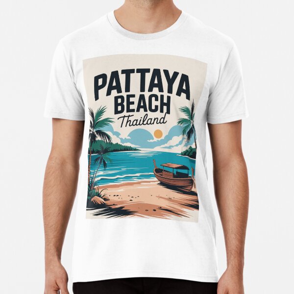 Item preview, Pattaya Beach Thailand T-Shirt – Tropical Paradise Vibes designed and sold by paulo silveira.