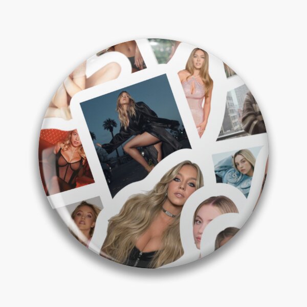 Item preview, Sydney Sweeney Collage Sticker  designed and sold by nostalgiaLAND.