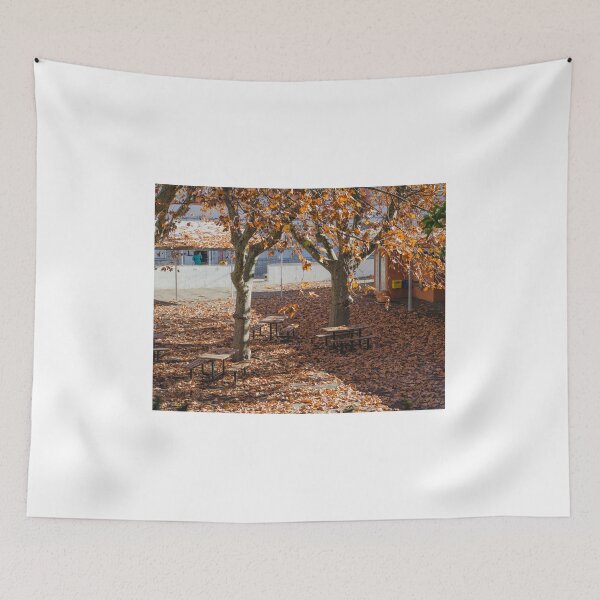 Item preview, Schoolyard in autumn designed and sold by jsebouvi.