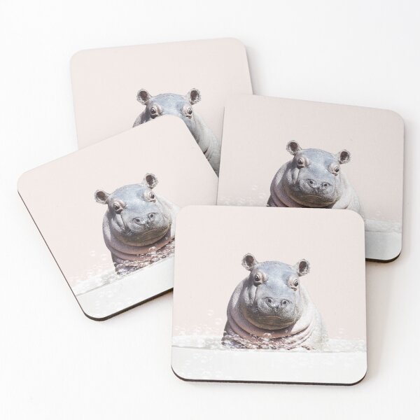 Item preview, Baby Hippo in Bathtub Pink Print, Hippo Bathing, Animals in Bathtub Art by Synplus designed and sold by synplus.