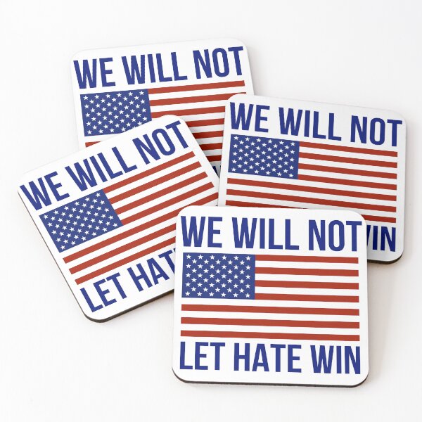 Item preview, We will not let hate win  designed and sold by Rachel the Artist .