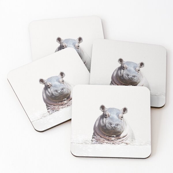 Item preview, Baby Hippo in Bathtub Neutral Print, Hippo Bathing, Animals in Bathtub Art by Synplus designed and sold by synplus.