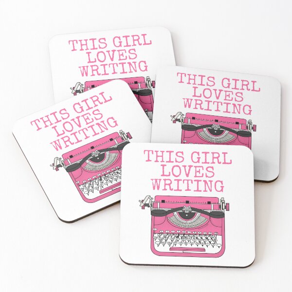 Item preview, This Girl Loves Writing, Typewriter Typist Author designed and sold by doodlerob.