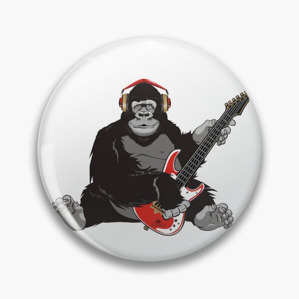 Item preview, Gorilla plays electric guitar designed and sold by studioss76.