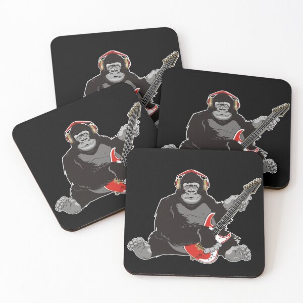 Item preview, Gorilla plays electric guitar designed and sold by studioss76.