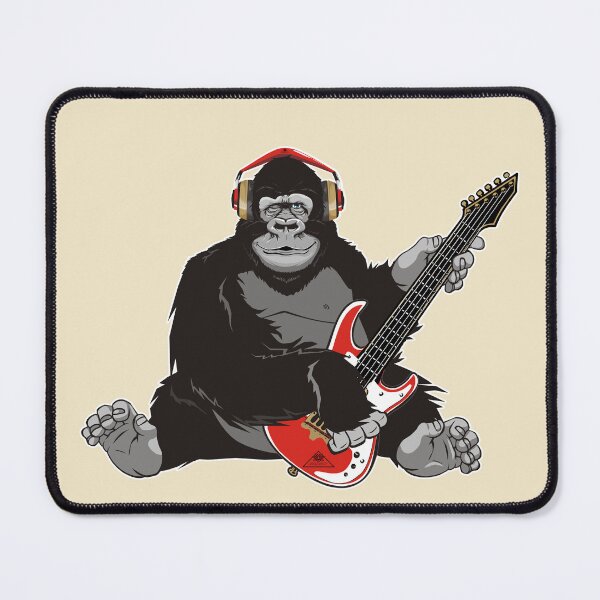 Item preview, Gorilla plays electric guitar designed and sold by studioss76.