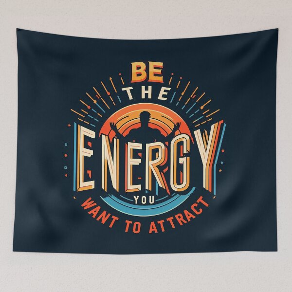 Item preview, Be the energy you want to attract, typography designed and sold by maxmaj.