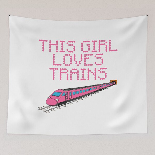 Item preview, This Girl Loves Trains, Female Rail Enthusiast designed and sold by doodlerob.