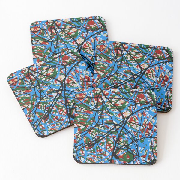 Item preview, Art by Mike Acrylic Action painting Decoration for your home Abstract shapes designed and sold by allartbymike.