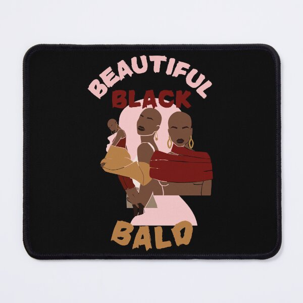 Item preview, Beautiful, Black and Bald-Black Background designed and sold by Trendi61.