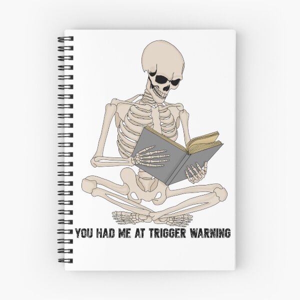 Item preview, Reading Skeleton (Trigger Warning Colour Variant) designed and sold by Hexcellent Designs.