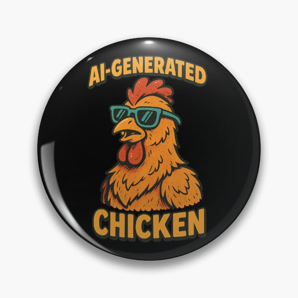 Item preview, AI-Generated Chicken - Funny Meme Cartoon designed and sold by memememescat.