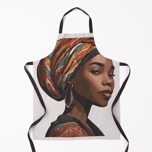 Item preview, Black Woman in Head Wrap designed and sold by SilkenDove.