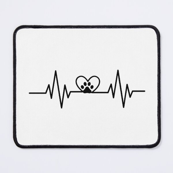 Item preview, Paw Heart Beat – Cute Minimal Pet Love Design designed and sold by Puddle-Paws.
