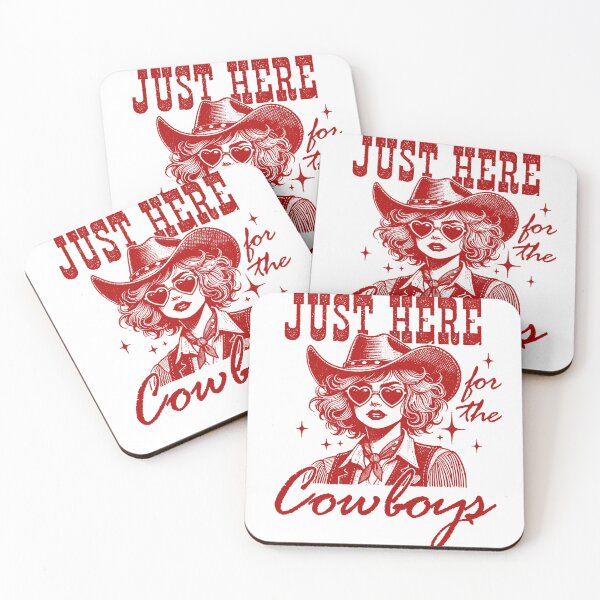 Item preview, Just Here For The Cowboys- Red designed and sold by ajollycreation.