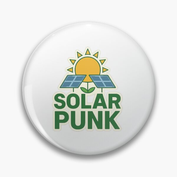 Artikelvorschau, Solarpunk Future Sticker – Umweltfreundliche Green-Tech-Ästhetik für nachhaltiges Leben entworfen und verkauft von DJCApparel.