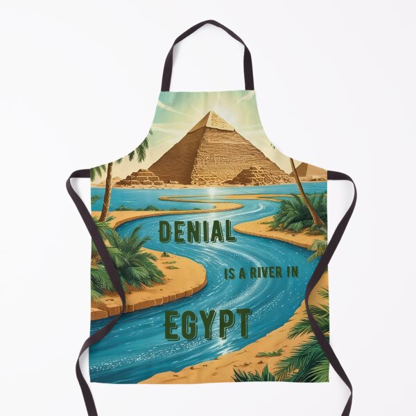 Item preview, Denial Is A river In Egypt Funny Art designed and sold by Modern-Tropical.