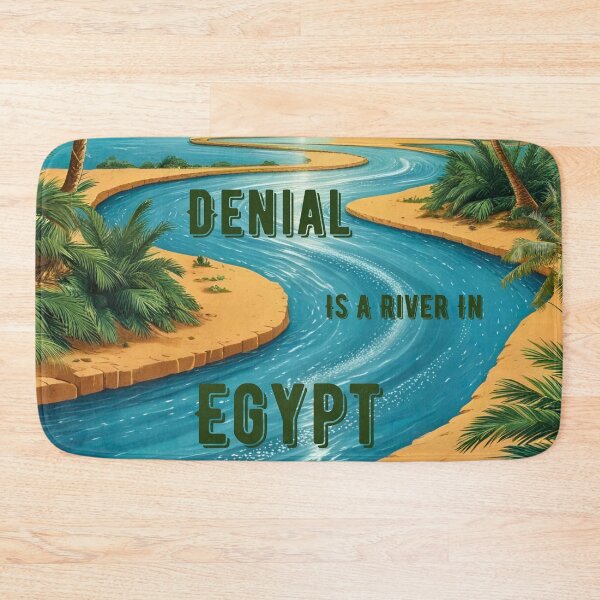 Item preview, Denial Is A river In Egypt Funny Art designed and sold by Modern-Tropical.