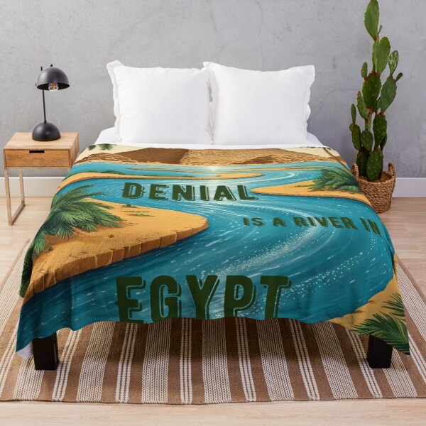 Item preview, Denial Is A river In Egypt Funny Art designed and sold by Modern-Tropical.