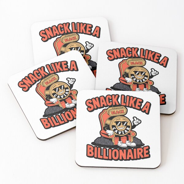 Item preview, snack like a billionaire funny caviar quote designed and sold by lino4king.