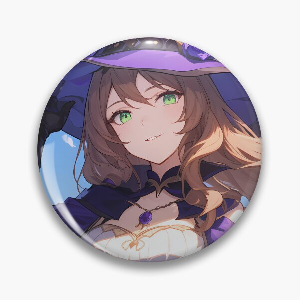 Item preview, Lisa Genshin Impact Anime Elegant Witch Purple Hat Mondstadt Field Magic designed and sold by jasssackalm.