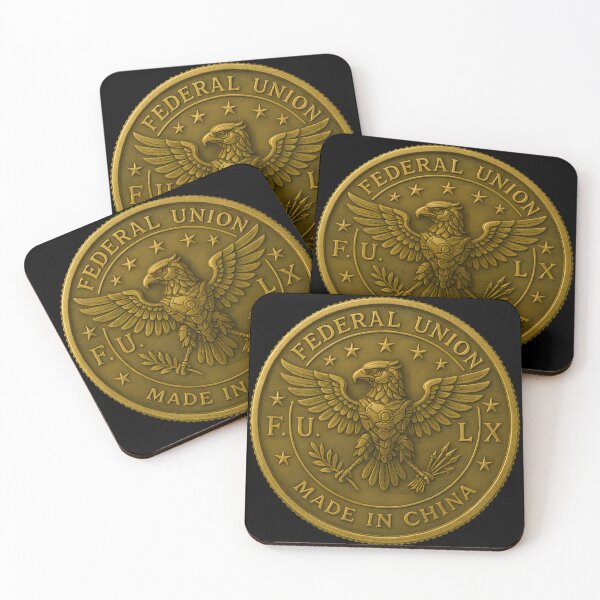 Item preview, Satirical Federal Coin – F.U.X Parody Emblem designed and sold by MysticArtisan.