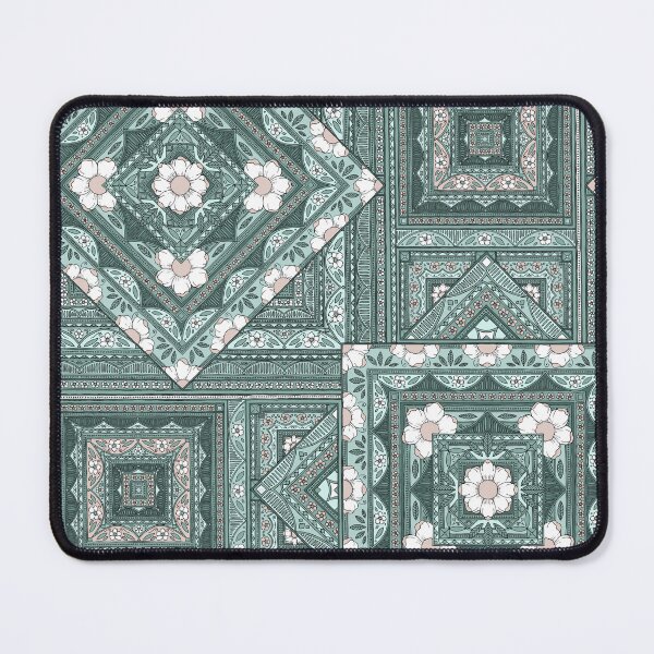 Item preview, Vintage Squares - mint/blush designed and sold by jenuinedesigns.