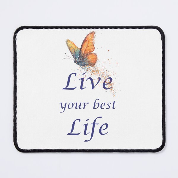 Item preview, Inspirational Live Your Best Quote Butterfly designed and sold by countrymouse.