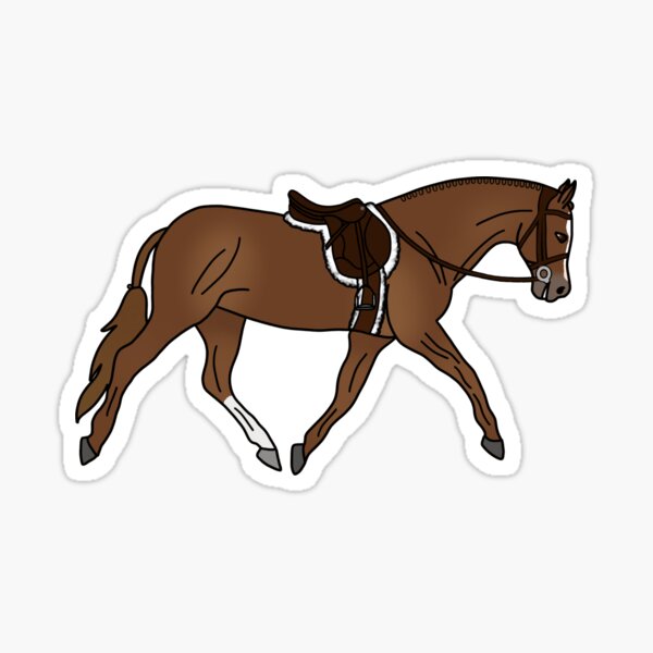 Item preview, Cheval de chasse alezan designed and sold by Trotting Hooves.