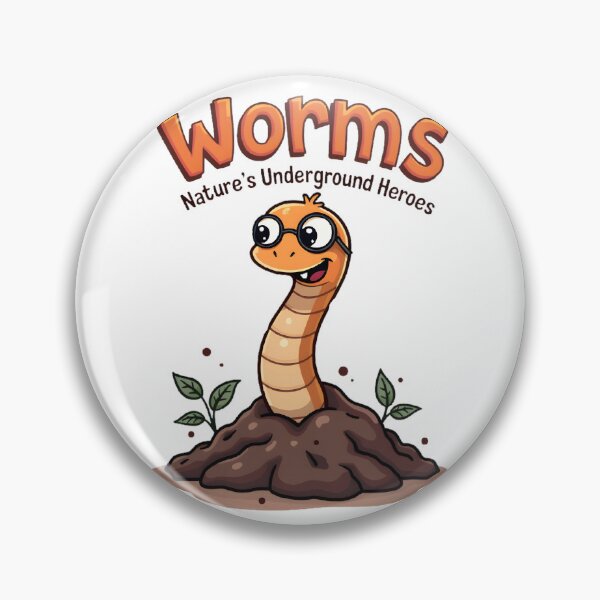 Item preview, Worms: Nature’s Underground Heroes designed and sold by Zilpa’s Prints.