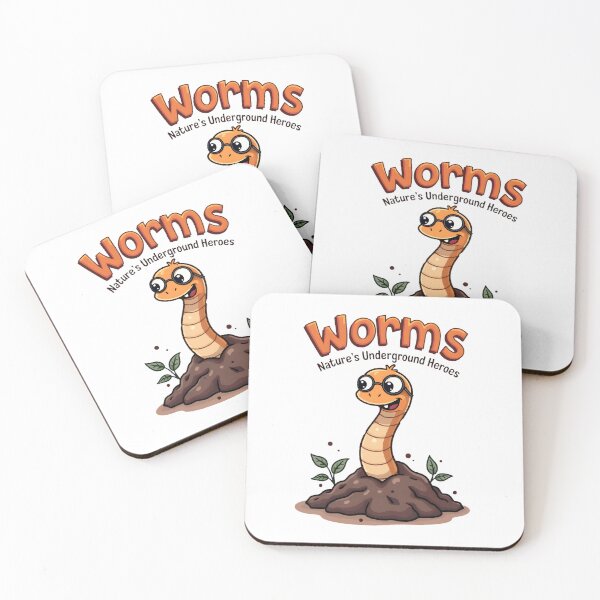 Item preview, Worms: Nature’s Underground Heroes designed and sold by Zilpa’s Prints.