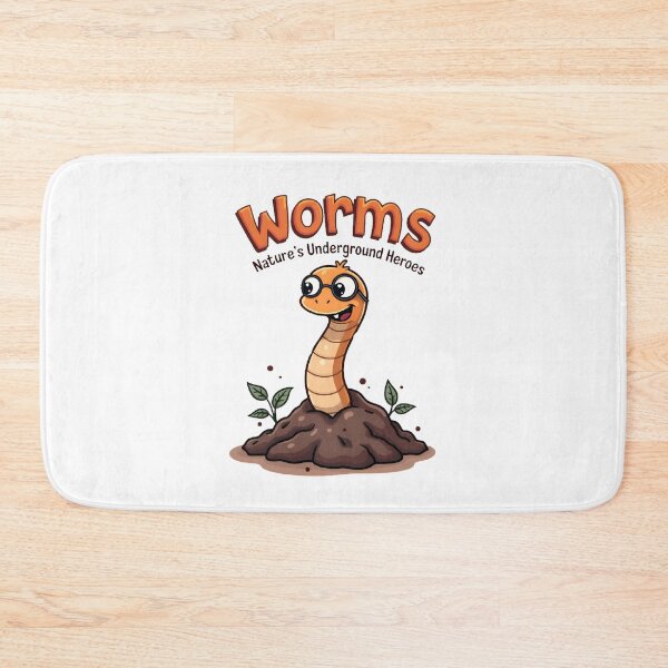 Item preview, Worms: Nature’s Underground Heroes designed and sold by Zilpa’s Prints.