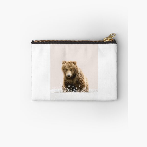 Item preview, Bear Cub in Bathtub Pink Print, Bear Bathing, Animals in Bathtub Art by Synplus designed and sold by synplus.