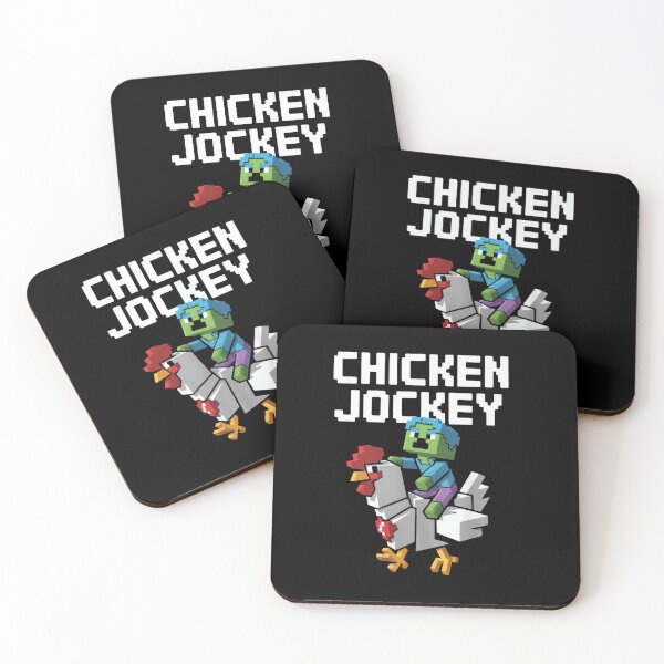 Item preview,  Chicken Jockey funny zombie riding chicken minecraft designed and sold by BrightNook.