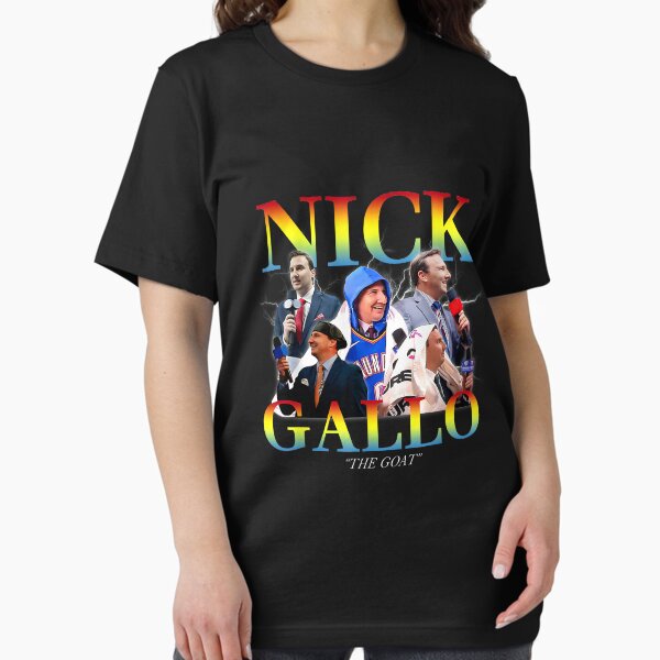 Vista previa del artículo con la obra «Camiseta con diseño de fan de GOAT - Nick Gallo», diseñado y vendido por MangaMannia.