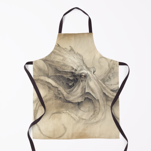 Item preview, Da Vinci style Kraken Sketch designed and sold by Boddicca.