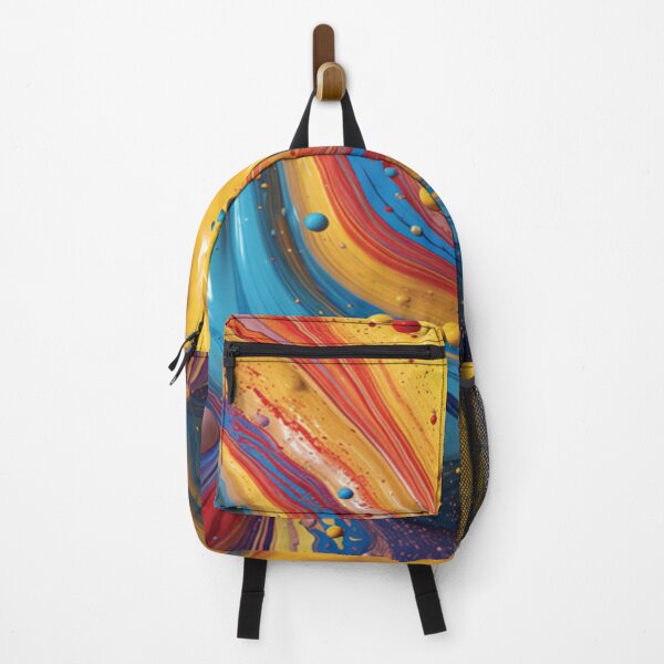 Item preview, Primary Color Fluid Pattern designed and sold by Smiling Collie Designs.