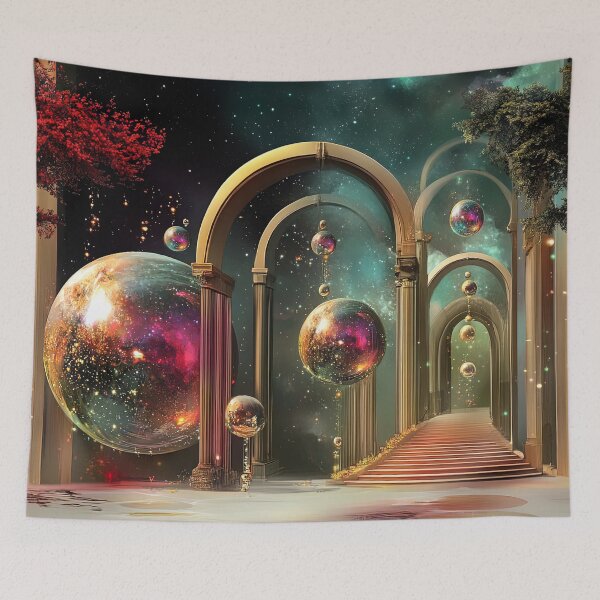 Item preview, Astral Promenade: Whispers of the Cosmic Gardens designed and sold by bloorose.
