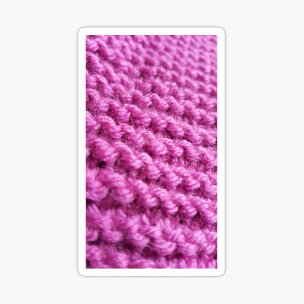 Pink Knitting Sticker