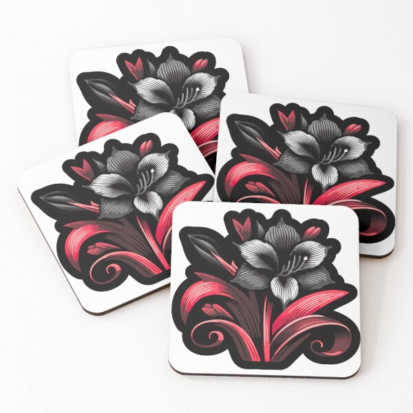 Item preview, Amaryllis. Barbados Amaryllis. Red Lily.  designed and sold by WickedLibrary.