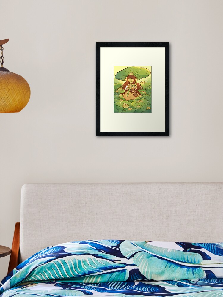 Thumbnail 2 of 7, Framed Art Print, The frog summoner designed and sold by Rihnlin.
