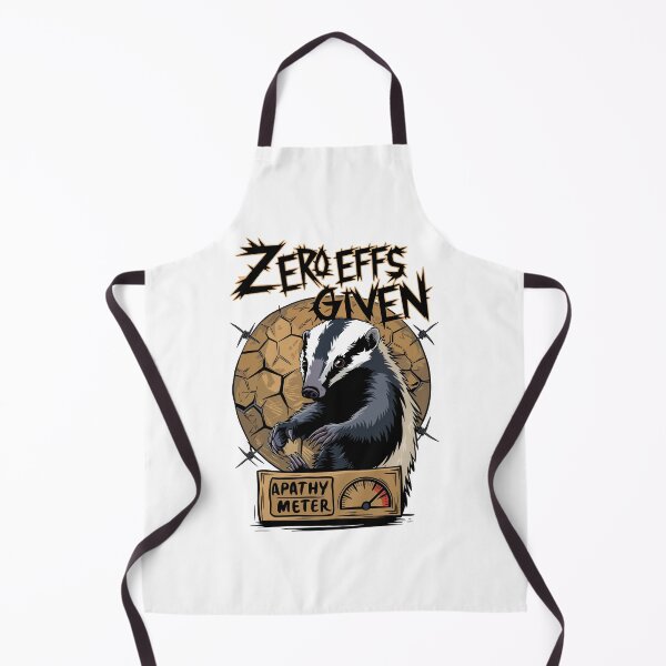 Artikelvorschau, Zero Effs Given Dachs mit Apathie-Meter Lustiges Design entworfen und verkauft von WildlifeInc.